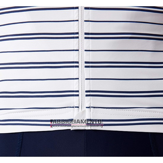 Abbigliamento La Passione 2019 Manica Corta e Pantaloncino Con Bretelle Stripe Bianco - Clicca l'immagine per chiudere